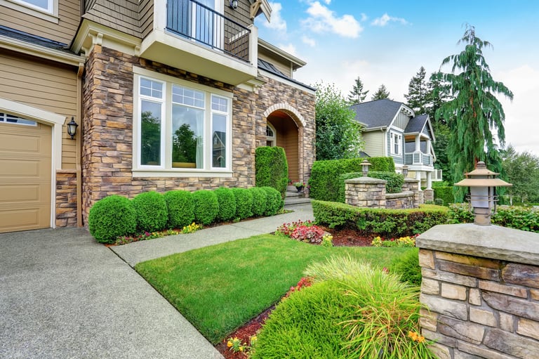 Curb appeal landscaping